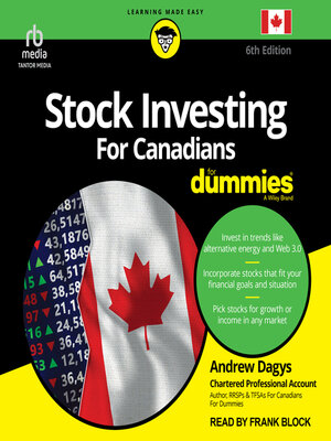 cover image of Stock Investing For Canadians For Dummies